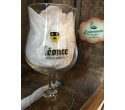 Verre à Bière Léonce d'Armentières jaune et noir