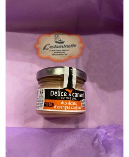 Foie gras de canard aux éclats d'orange confites