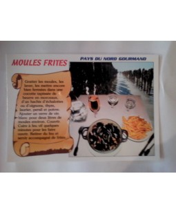 Carte Postale Moules Frites Carte Postale Moules Frites