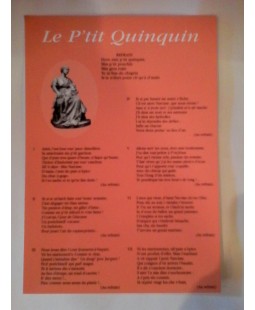 Carte Postale Chanson P'tit Quinquin