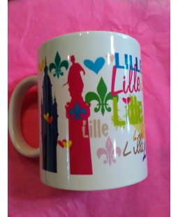 Mug coloré de Lille Mug coloré de Lille