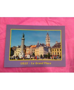 Carte Postale Lille Grand Place (contour violet) Carte Postale Lille Grand Place (contour violet)