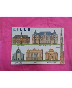 Carte postale des monuments de Lille Carte postale des monuments de Lille